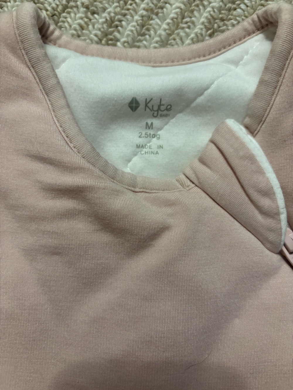 Kyte Baby Pink Sleep Sack- 2.5 tog Medium